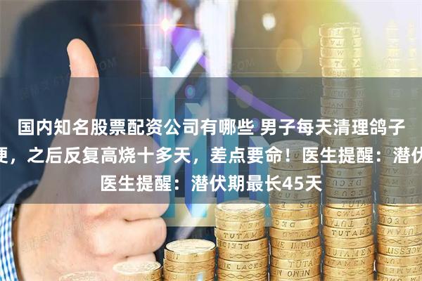 国内知名股票配资公司有哪些 男子每天清理鸽子和鹦鹉的粪便，之后反复高烧十多天，差点要命！医生提醒：潜伏期最长45天